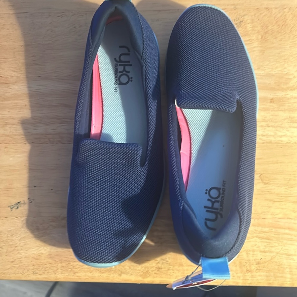 Ryka navy blue casual flats. New with tags
